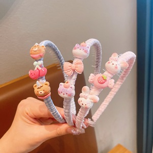 Serre-têtes d'été pour enfants, mignons motifs animaux, bandeaux coréens qui n'abîment pas <span class=keywords><strong>la</strong></span> tête du bébé, accessoires de coiffure pour filles - Product Image 2