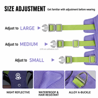 Ensemble de harnais et de laisse réglables pour chien avec laisse de 2,2 m, harnais de promenade rembourré léger pour chiens de petite et moyenne taille, XS-XL