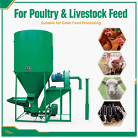 Mélangeur et broyeur d'aliments pour animaux Strosen 1-10T/H pour volailles, bétail, porcs, pour petites et moyennes exploitations agricoles