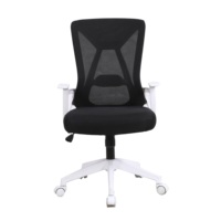 Chaise de bureau ergonomique moderne avec accoudoirs réglables et dossier en maille pliable, siège en mousse de nylon pour usage professionnel
