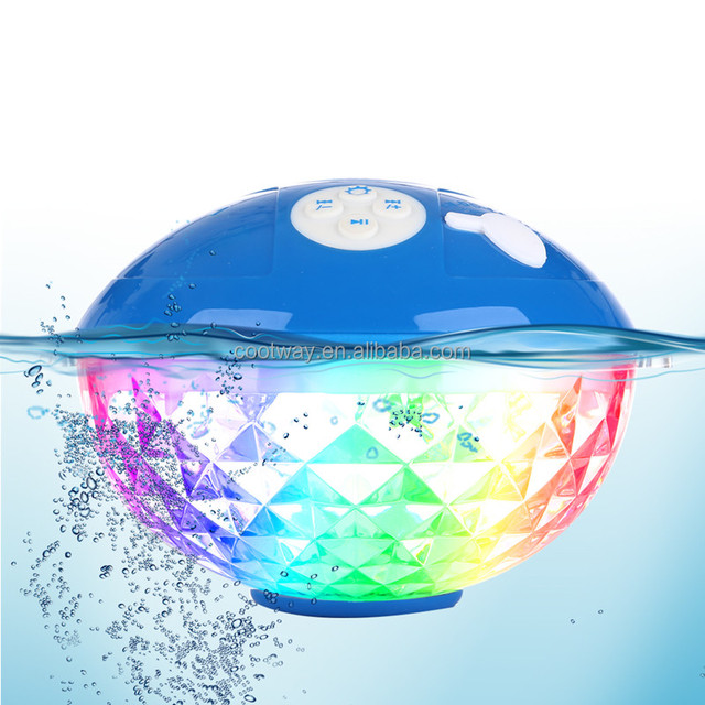RGB Light Show Portable Mini Floating Waterproof Wireless MP3 Player  Music Speakers