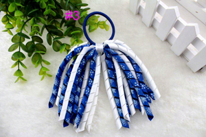 Élastiques à <span class=keywords><strong>cheveux</strong></span> pour filles, Noël, avec nœud Korker, ruban gros-grain, motif pois <span class=keywords><strong>rouge</strong></span> et vert, pompon, mignons, pour queue de cheval, pour les fêtes - Product Image 2