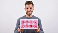 HFlora Austin – Boîte de têtes de roses éternelles décoratives de haute qualité, 4-5 cm, longue durée, pour la Fête des Mères et la Saint-Valentin