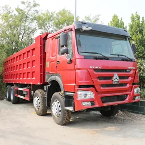 Sinotruk Howo 371 Dump Truck 12 Wheeler 8x4 10 Red WEICHAI Heavy Truck Howo 25 T Evro 3 SINOTRUCK Useda Dump Truck 2018 Manual