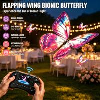 Drone papillon robotique volant RC Cre8ify avec lumière LED, drone surprise pour l'entrée de mariage, décoration de fête de mariage