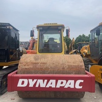Rouleau compresseur Dynapac CA602D d'occasion, populaire et puissant, pour le compactage des fondations sur les chantiers routiers