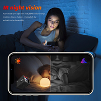 Mini Cámara WiFi con Audio y Video en Vivo, Aplicación para Celular, Grabación Inalámbrica 1080P HD con Visión Nocturna