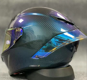カーボンファイバー製フルフェイスヘルメット バイク オートバイ用 レース 走行用 - Product Image 1