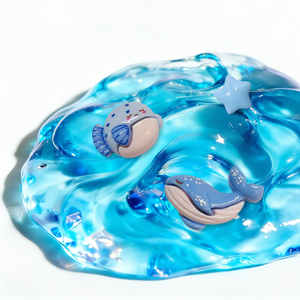 Slime transparent Ocean Crystal Clear 250 ml, non toxique, extensible, jouet sensoriel anti-stress, vente en gros d'usine, OEM ODM, cadeaux de fête en vrac pour enfants - Product Image 2