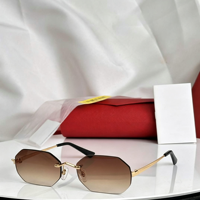 Lunettes de soleil métalliques carrées à monture intégrale personnalisées avec verres dégradés, protection UV400, unisexe