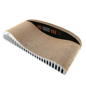 DEKU Piano Shape Cat Scratcher Cats Scratch Bed Classic Reversible Scratching Board corrugated cardboard furniture protector