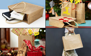 <span class=keywords><strong>Sac</strong></span> En toile de Jute avec revêtement En Pe naturel, fourre-tout réutilisable, idéal pour les courses, couleur à Logo personnalisé, écologique, - Product Image 5