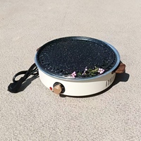 Outil de barbecue de table Portable antiadhésif PTFE plaque de cuisson en acier au carbone pour ménage Camping hôtel Barbecue poêle gril électrique