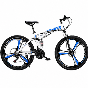 Vélo de montagne pliable en promotion, 21 vitesses, 26 pouces, cadre en acier haute teneur en carbone, double suspension, roues en alliage d'aluminium, freins à disque, pour adultes - Product Image 2