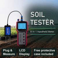 Testeur d'humidité du sol portable, conception compacte, surveillance de l'humidité, de l'EC, de la salinité, du pH et des NPK, prise en charge des commandes en gros