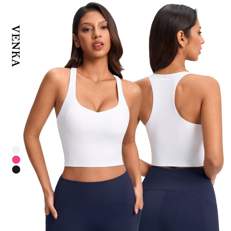 Women's Sexy Sling V-Shaped Back Fitness Vest Workout Tank Top Breathable Lightweight Quick Dry Spandex/Nylon Gym Yoga Breast