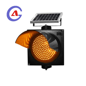 Vente directe usine : Feu de signalisation solaire ambre / Feu clignotant jaune de circulation 300 mm / Marqueur de voie solaire - Product Image 1