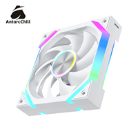 Kipas Pendingin Komputer AntarcChill Factory 120mm Center CD Texture Fan Aliran Udara Tinggi Bantalan Hidrolik Kebisingan Rendah ARGB