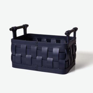 Cesto in Pelle Intrecciato a Mano con Manico in Metallo <span class=keywords><strong>per</strong></span> Uso Domestico e <span class=keywords><strong>Ufficio</strong></span> - Product Image 2