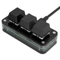 Clavier macro à 3 touches, programmable, clavier de raccourcis USB filaire, clavier compact pour le jeu et le streaming, vente chaude