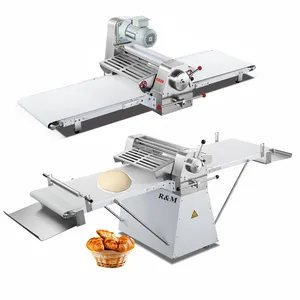 Auto Motorised Fondant Croissant Pastry Dough Cutter Roller Sheeter Set Shape Stainless Steel Decor Automatic For Bread Home Use