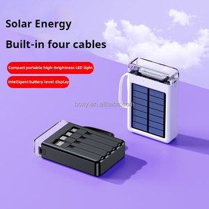 Cargador portátil móvil para exteriores personalizado 5000mAh Power Bank Station Mini Banco De Energia Portatil Solar 10000mAh Power Bank - Product Image 3