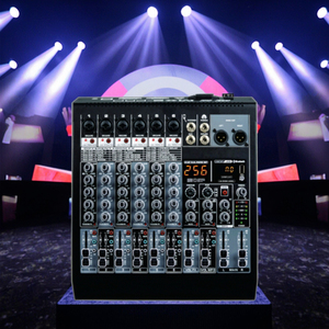 Profession eller 6-Kanal-DJ-Audio-Mixer mit Bühnen leistung für Soundkarten und Live-Auftritte - Product Image 4
