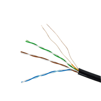 Nuevo cable de red para exteriores MX-STAR 2026, venta directa de fábrica, cat5e ftp 25AWG, 100% cobre, cat5e ftp para exteriores, negro