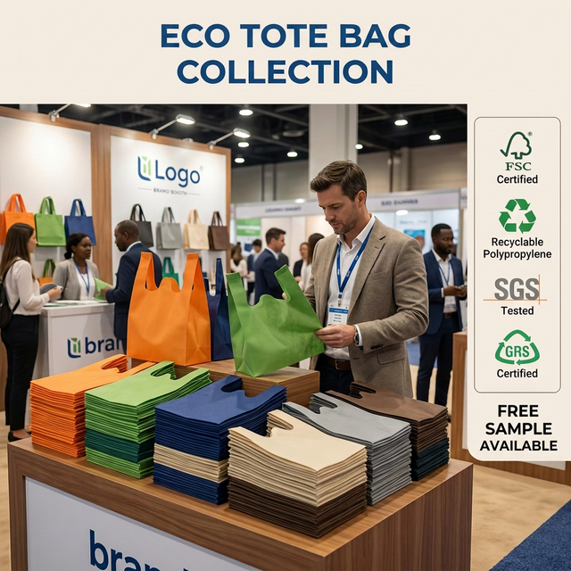 Lightweight Reusable Non Woven Shopping Bag Trendy Vest Handle Customizable Brand Silk Print Recyclable Portable Retail