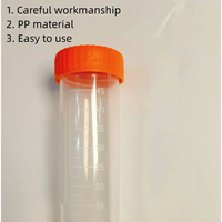 Tube de centrifugeuse conique jetable d'approvisionnement de pp 50ml pour l'essai en laboratoire