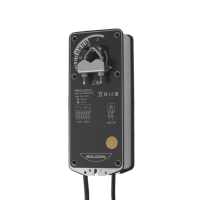 Actionneur de registre coupe-feu et anti-fumée à rappel par ressort S6061SC-20DF/24V 20 Nm marche/arrêt 24 V