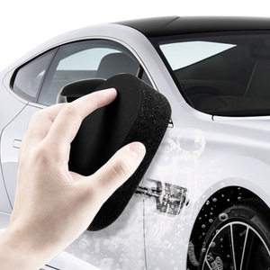 Brosse de polissage pour pneus de voiture, éponge noire, manche remplaçable, outil de nettoyage et de cirage des roues - Product Image 3