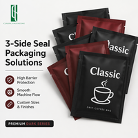 Sachets de café filtre imprimés numériquement, emballage pour café filtre, sans frais de plaque, 500 pièces, faible MOQ, Bolsa De Filtro