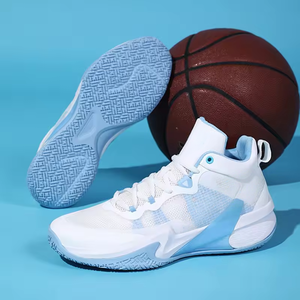 Zapatillas de Baloncesto de Caña Alta, Zapatillas Deportivas de Moda, Transpirables, de Malla, para Correr al Aire Libre, para Entrenamiento de Baloncesto Juvenil - Product Image 4