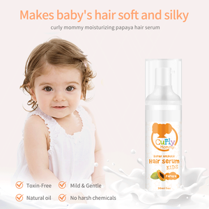 Curlymom-<span class=keywords><strong>suero</strong></span> para el cabello de hojas para <span class=keywords><strong>niños</strong></span>, aceite de coco con frizz suave sedoso, vitamina E, orgánico - Product Image 2