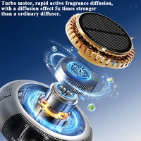 Diffuseur d'air frais pour voiture en métal à énergie solaire avec logo personnalisé, bois de hêtre naturel, aromathérapie, accessoires intérieurs pour véhicules
