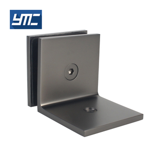Clips Abrazadera de esquina Soportes de <span class=keywords><strong>vidrio</strong></span> L Bisagra Abrazaderas de <span class=keywords><strong>ducha</strong></span> Montaje de <span class=keywords><strong>vidrio</strong></span> templado Puerta de baño de esquina Clip de <span class=keywords><strong>vidrio</strong></span> de 90 grados - Product Image 2