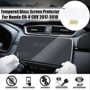 27x12.5cm Car Display GPS Navigation Screen <b>Protector</b> 9H 0.3mm Tempered <b>Glass</b> for Honda for CR-V for CRV 2017 2018 - Product Image 1