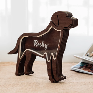 Hair Keepsake <b>Memorial</b> <b>Box</b> Gift Wooden Loss Dog - Product Image 2