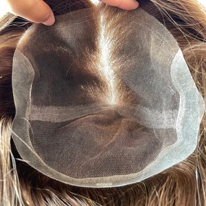 Prothèse capillaire suisse personnalisée en dentelle pour femmes, cheveux vierges, densité 120%, vente chaude - Product Image 3