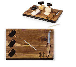 Tabla de Quesos de Madera de Acacia con Juego de Cuchillos, Tabla de Charcutería, Tabla de Cortar de Madera con Cuchillo <span class=keywords><strong>para</strong></span> Queso y Marcadores, Precio al por Mayor - Product Image 4