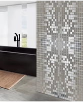 Panneaux muraux modernes en mosaïque PVC haute brillance Nouveau design Plaque en cristal de carbone pour salle de bain Imperméable et ignifuge Appartement Chambre à coucher