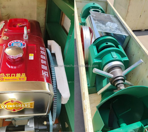 Presse à huile semi-automatique 6YL-95A à moteur diesel pour noyaux de palme, arachides et graines de soja - Product Image 6