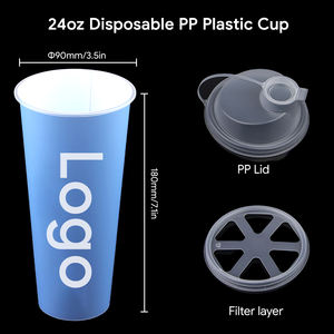 Gobelet jetable en PP pour fête, 24 oz, diamètre 90 mm, avec emballage personnalisé de marque - Product Image 4