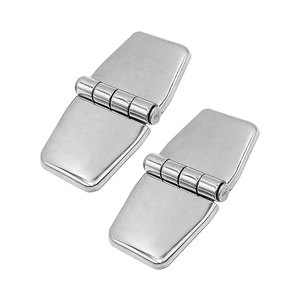 Stainless Steel 316 Marine Flush Covered Strap Hinge With Cover Caps 76x40x2mm Ship Kayaks <b>Yacht</b> Boat Hardware Deck Door Marine - Product Image 6