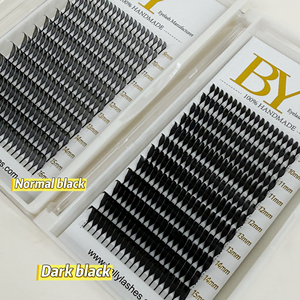 Extensions de cils vegan pré-fabriquées, style <span class=keywords><strong>anime</strong></span>, effet pointe, souples, légères, naturelles, volumineuses, super foncées, nouveau design - Product Image 6