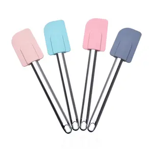 kitchen & tabletop baking spatula baking silicone spatula with stainless steel handle new arrivals 2024