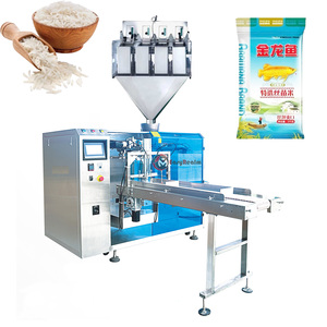 Fully Automatic 1kg 2kg 5 <strong>Kilo</strong> Rice Bag <strong>Weighing</strong> Filling Packaging Premade Pouch 5kg Rice Packing Machine - Product Image 1