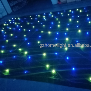 ที่ร้อนแรงที่สุดขายเสายืนทนไฟกำมะหยี่ RGB <span class=keywords><strong>3</strong></span> In 1ฉากหลังผ้าม่าน LED ดาวสำหรับดีเจเวทีแสดง - Product Image 1