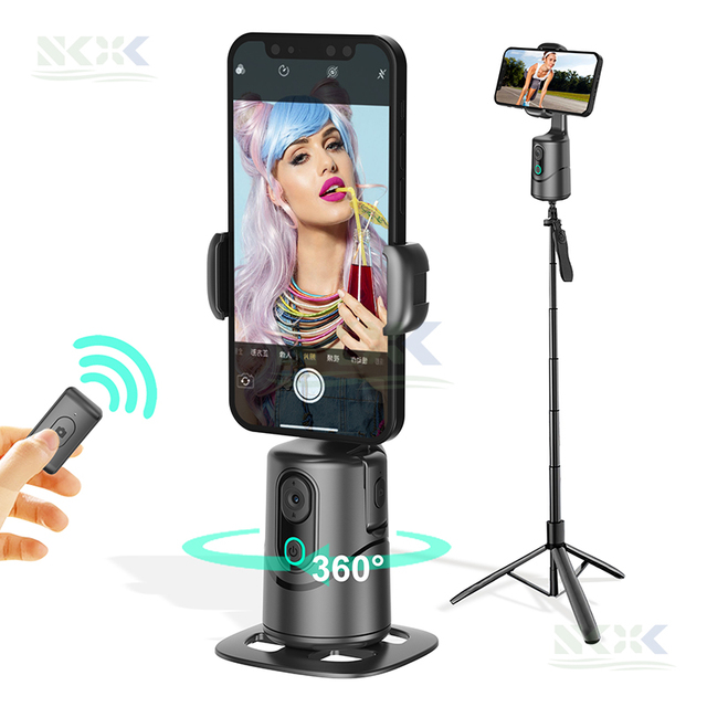 Phone Gimbal With Motion Tracking Phone Holder Auto Gesture Recogonization 360 Rotation Face Tracking Gimbal
